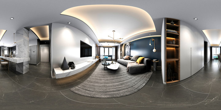 360° render used by real estate developers for online engagement